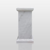 PREMIER White Marble Sculpture Base 23.2"W x 47.25''H x 20"D PSIS-008