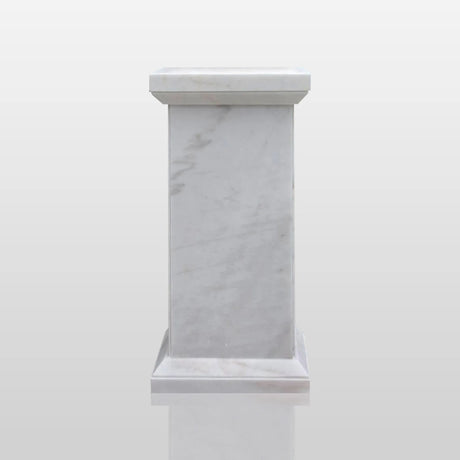 PREMIER White Marble Sculpture Base 23.2"W x 47.25''H x 20"D PSIS-008