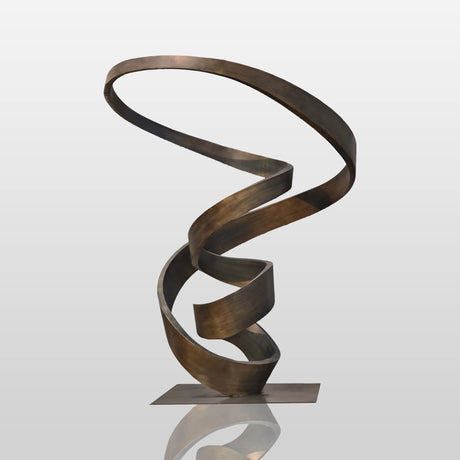 PREMIER Custom Mobius Spiral Sculpture 94.6"W x 123"H x 81.9"D PSIS-009-Stainless Steel Sculpture-PREMIER SCULPTURE