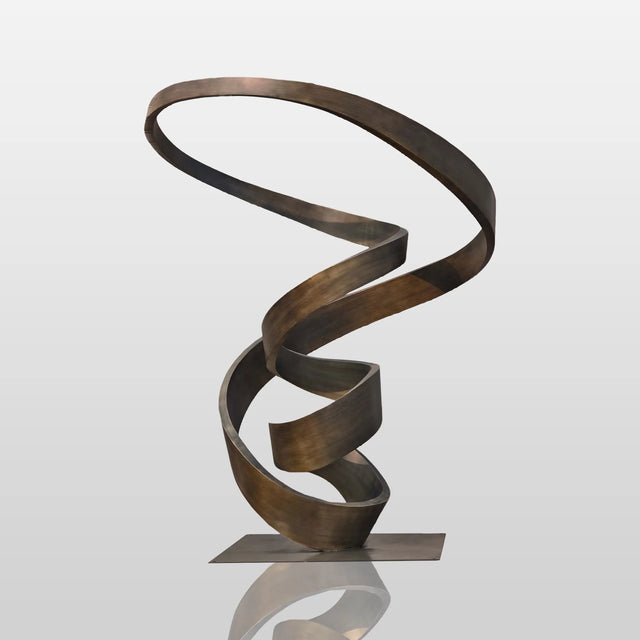 PREMIER Custom Mobius Spiral Sculpture 94.6"W x 123"H x 81.9"D PSIS-009-Stainless Steel Sculpture-PREMIER SCULPTURE