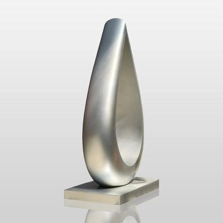 PREMIER Custom Hollow Teardrop Sculpture 33.8"W x 60"H x 20.2"D PSIS-010-Stainless Steel Sculpture-PREMIER SCULPTURE