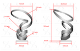 PREMIER Custom Mobius Spiral Sculpture PSLSS-007——50% Deposit payment for Giovanni Rossi