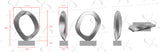 PREMIER Modern Ring Garden Sculpture PSLSS-021 with S2-2 Base-Custom Link for Tina DeBernardi