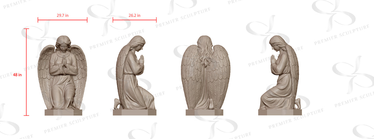 PREMIER Kneeling Angel Statue PSM-044——50% Deposit payment for Jaime Armendariz