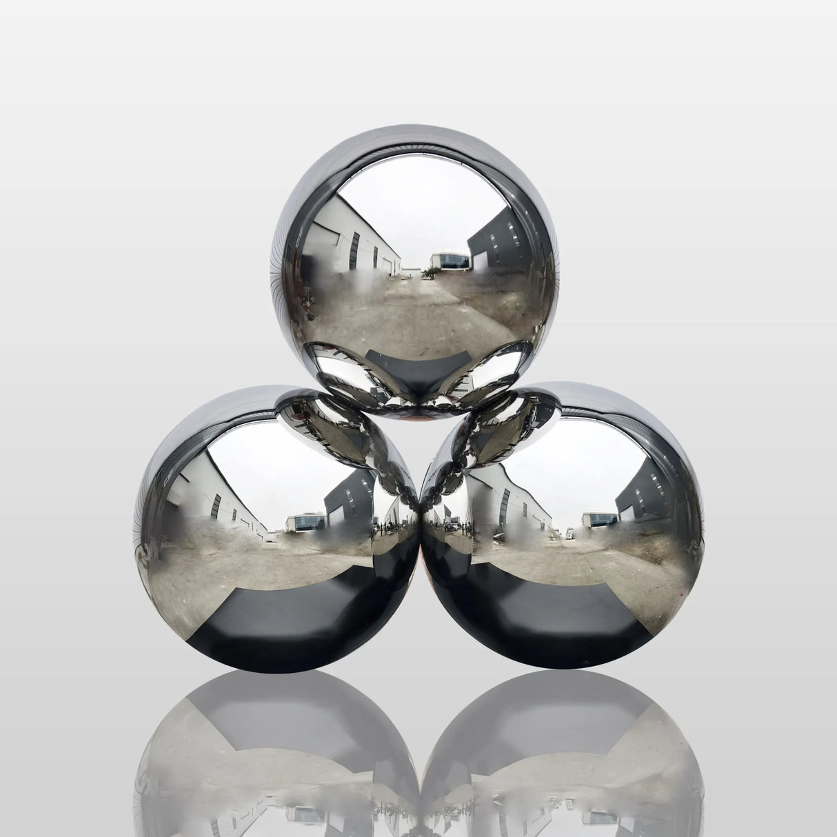 PREMIER Metal Sphere Sculpture Modern Abstract Outdoor Art PSSS-073-Stainless Steel Sculpture-PREMIER SCULPTURE
