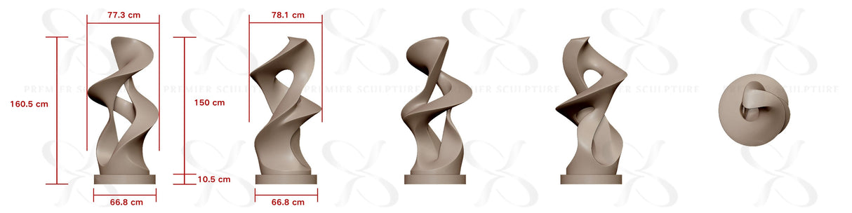 PREMIER Stainless Steel Red Sculpture PSSS-193—Custom Link for Natalia