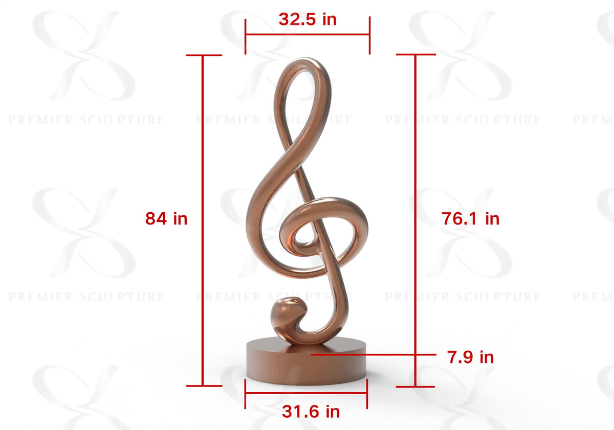 PREMIER Stainless Steel Sculpture with Modern Musical Design PSSS-257——50% Deposit payment for Robert Kalimian