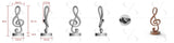 PREMIER Stainless Steel Sculpture with Modern Musical Design PSSS-257——50% Deposit payment for Robert Kalimian