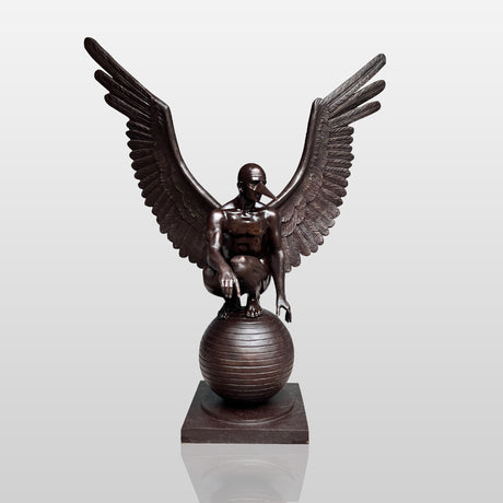 PREMIER Angel Perseidas Sculpture Bronze Statue Guardian of the Sky PSB-071-Bronze Sculpture-PREMIER SCULPTURE