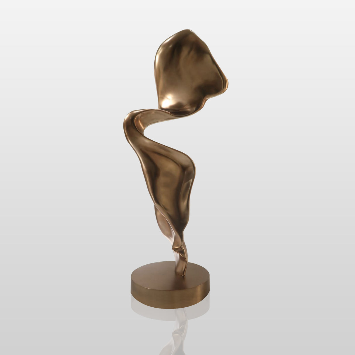 Modern Bronze Abstract Sculpture