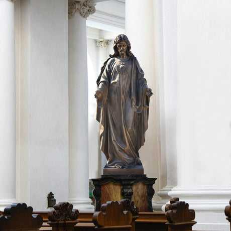 PREMIER Religious Jesus Bronze Sculpture for Church, Chapel, Hospital, or Private Devotion Space PSB-088-Bronze Sculpture-PREMIER SCULPTURE