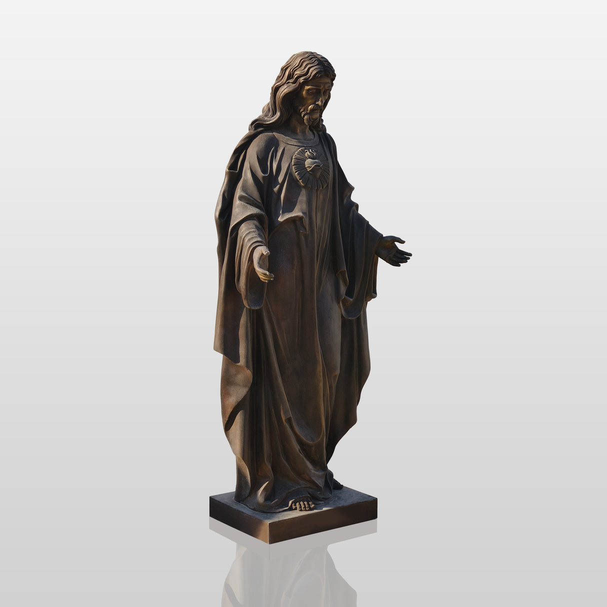 PREMIER Religious Jesus Bronze Sculpture for Church, Chapel, Hospital, or Private Devotion Space PSB-088-Bronze Sculpture-PREMIER SCULPTURE