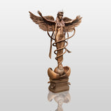 PREMIER Angel of Healing Caduceus Monumental Custom Bronze Sculpture PSB-015-Bronze Sculpture-PREMIER SCULPTURE