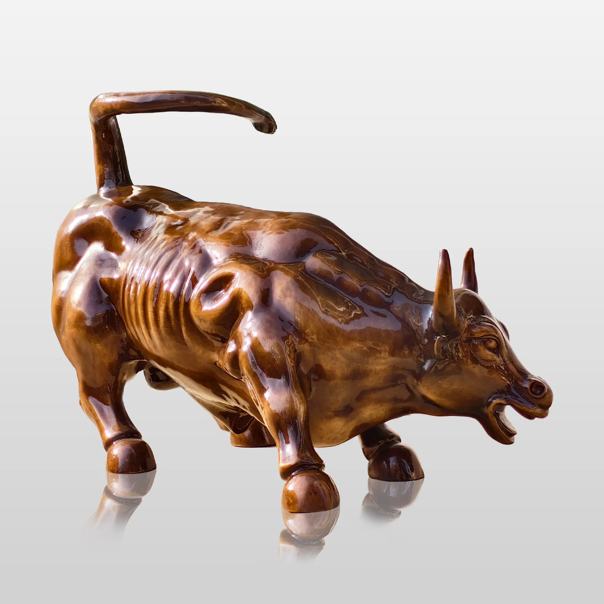 PREMIER Bronze Charging Bull Statue Dynamic Outdoor Animal Sculpture PSB-067-Bronze Sculpture-PREMIER SCULPTURE