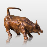 PREMIER Bronze Charging Bull Statue Dynamic Outdoor Animal Sculpture PSB-067-Bronze Sculpture-PREMIER SCULPTURE