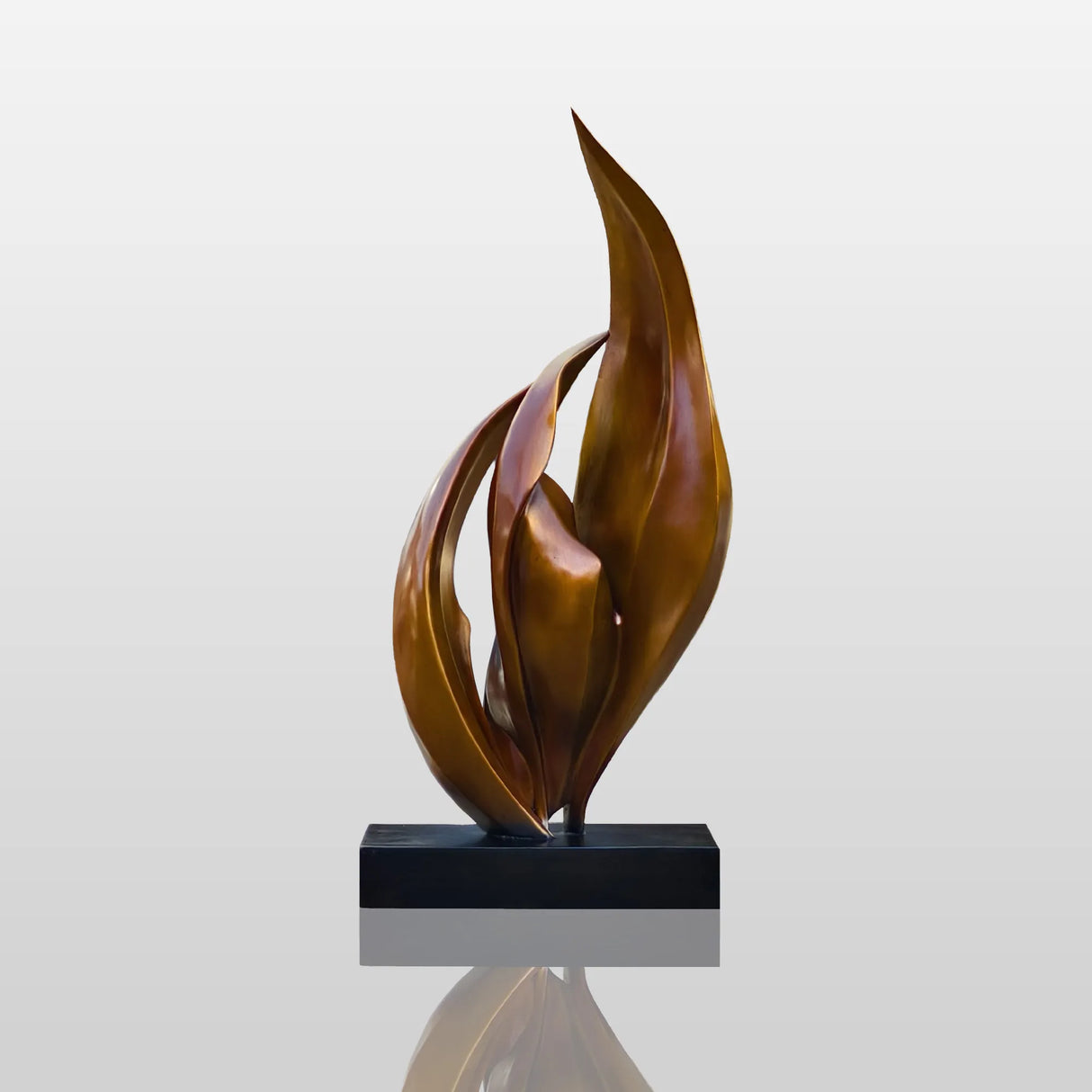PREMIER Elegant Bronze Flame Sculpture Modern Artistic Sculpture for Outdoor Spaces PSB-036-Bronze Sculpture-PREMIER SCULPTURE