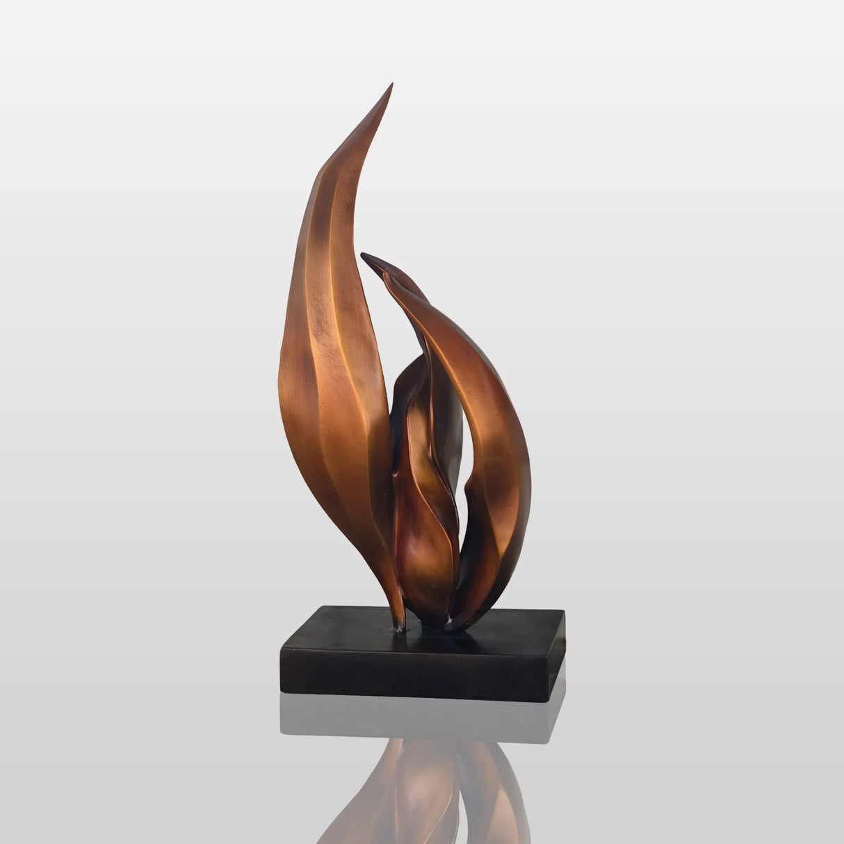 PREMIER Elegant Bronze Flame Sculpture Modern Artistic Sculpture for Outdoor Spaces PSB-036-Bronze Sculpture-PREMIER SCULPTURE
