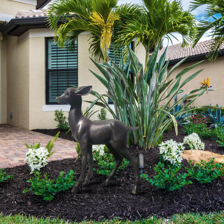 Fawn Bronze Sculpture