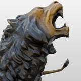 Bronze Lion Garden Sculpture