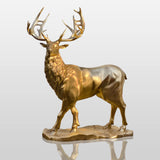 PREMIER Large Garden Sculpture Custom Bronze Elk Lawn Statue PSB-033-Bronze Sculpture-PREMIER SCULPTURE