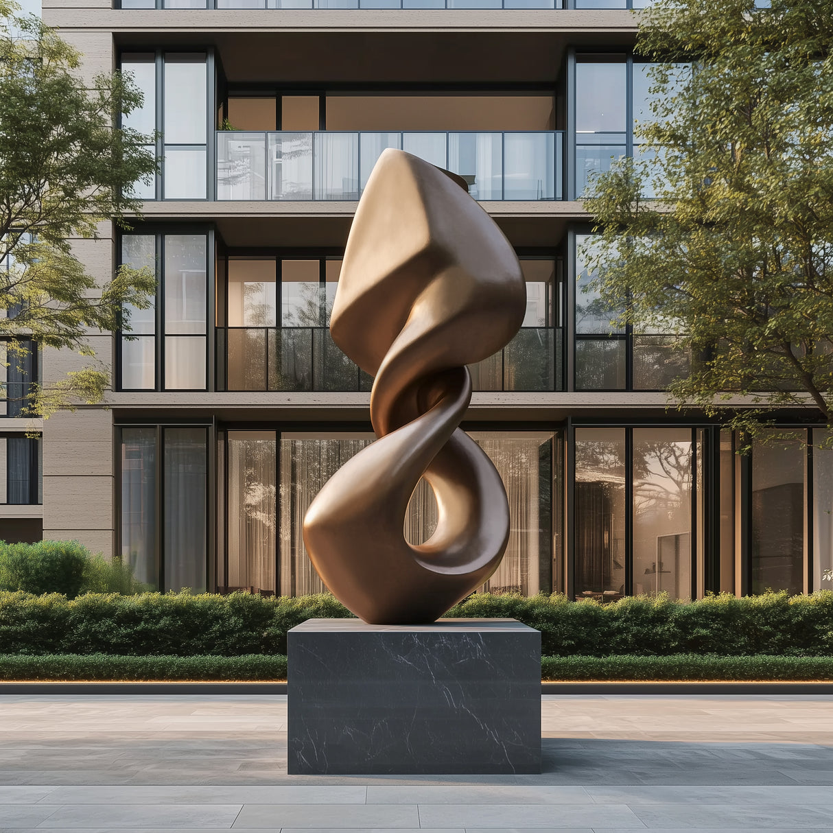 PREMIER Modern Abstract Bronze Sculpture Contemporary Outdoor Art for Urban Plazas & Luxury Villas PSB-063-Bronze Sculpture-PREMIER SCULPTURE