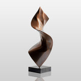 PREMIER Sculpture abstraite sur pied en bronze d'art moderne PSB-026