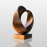 Modern Bronze Infinity Loop outdoor sculpture