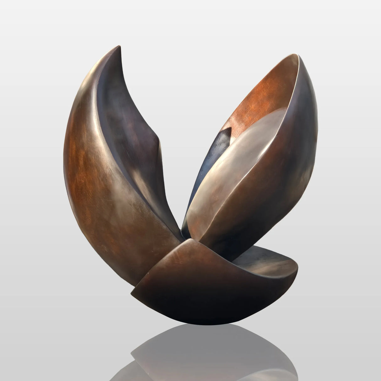 PREMIER Bronze Abstract Sculpture Timeless Bloom Art Sculpture for Garden or Outdoor Space PSB-048-Bronze Sculpture-PREMIER SCULPTURE