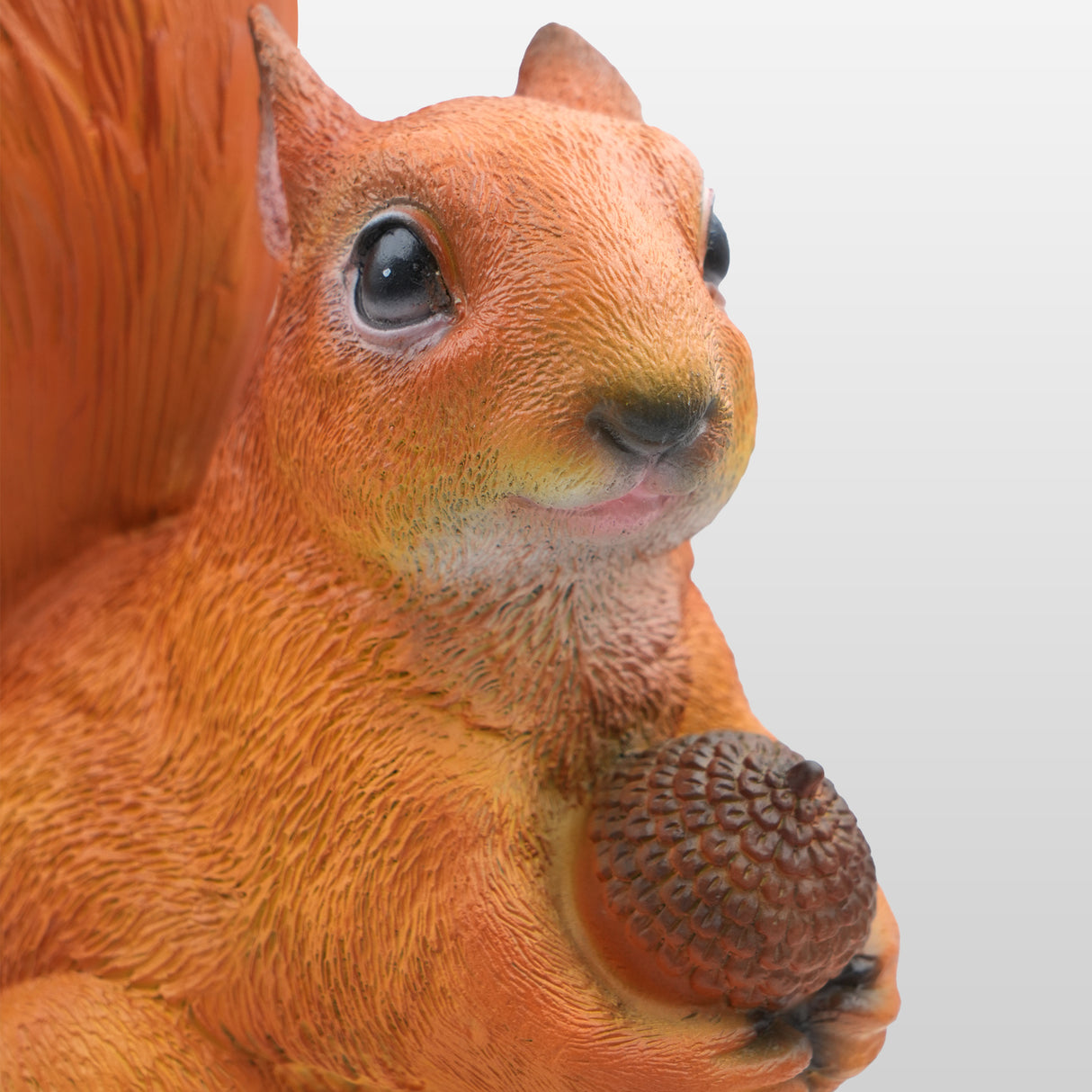 PREMIER Bronze Squirrel Garden Statue Charming Animal Sculpture Holding Acorn PSB-070-Bronze Sculpture-PREMIER SCULPTURE