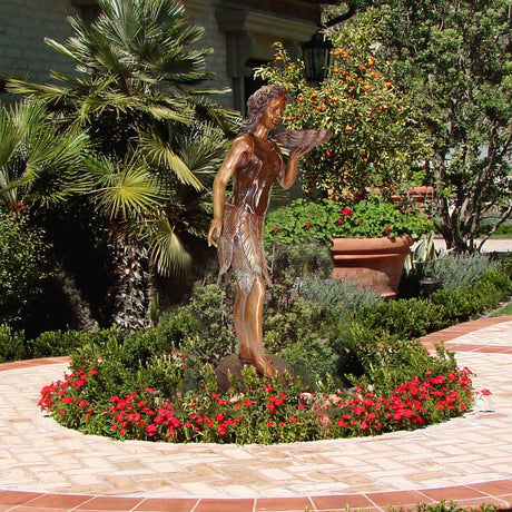 Leaf Maiden Statue for Garden&Floor