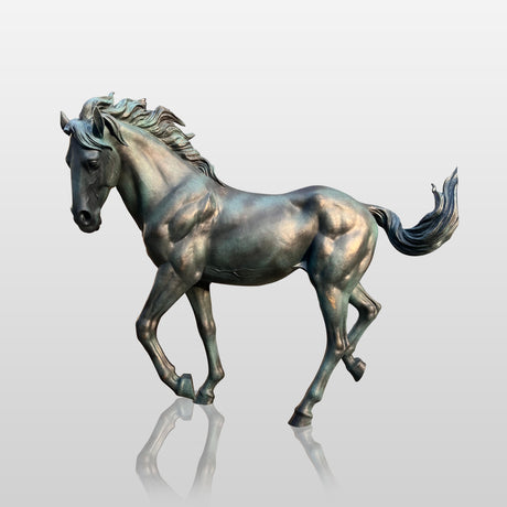 PREMIER Classic Walking Horse Statue Monumental Bronze Horse Sculpture for Public Squares and Equestrian Memorials PSB-073-Bronze Sculpture-PREMIER SCULPTURE