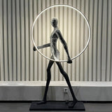 Figure Fiberglass Floor Sculpture