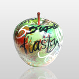 Graffiti Apple Fiberglass Table Top Sculpture