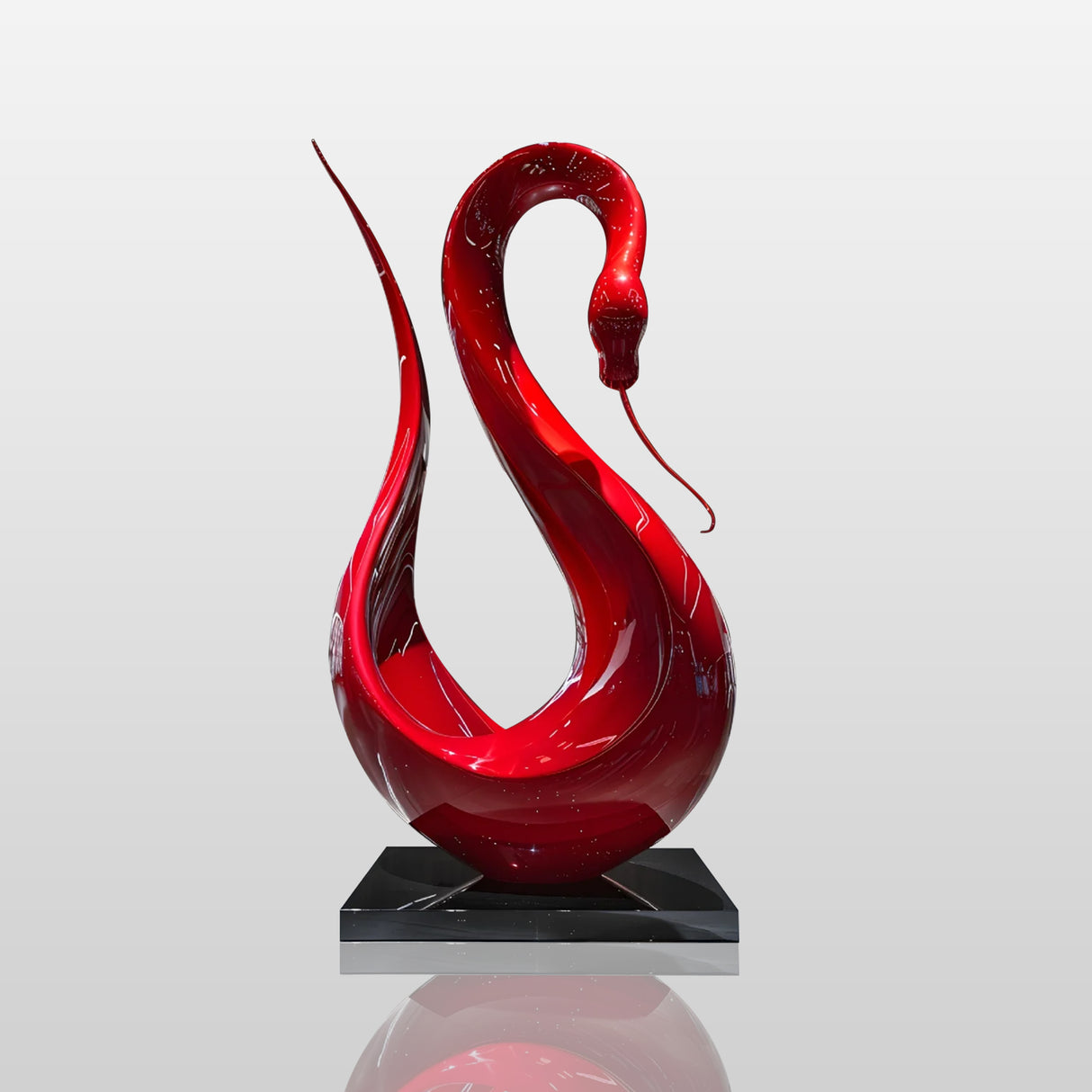 Red Snake Sculpture 