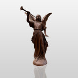 Vintage Angel with Horn Fiberglass Sculpture