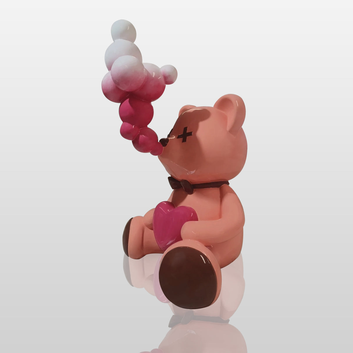 Pink Teddy Bear Sculpture