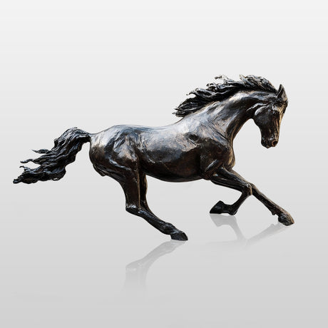 PREMIER Graceful Foal Garden Statue Bronze Finish Young Horse Sculpture for Courtyard or Park PSB-076-Bronze Sculpture-PREMIER SCULPTURE