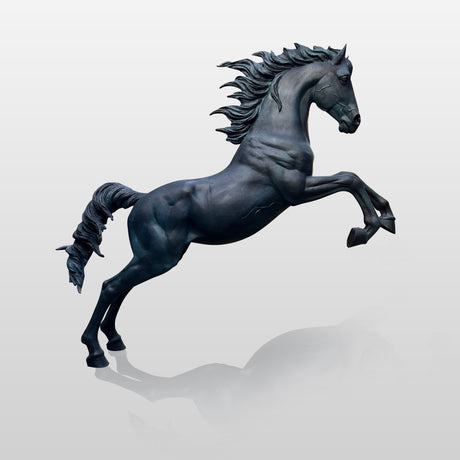 PREMIER Majestic Horse Sculpture Life-Size Bronze Outdoor Statue for Estates sand Ranch Entrances PSB-072-Bronze Sculpture-PREMIER SCULPTURE