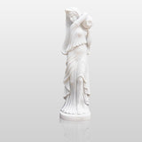 Greek Lady with Bottle Marble Sculpture