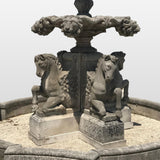 Horse Tiered Water Fountain Sculpture