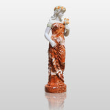 Lady with Flower Marble Sculpture