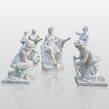 Hand Caved Marble Apollo Bath Statue 