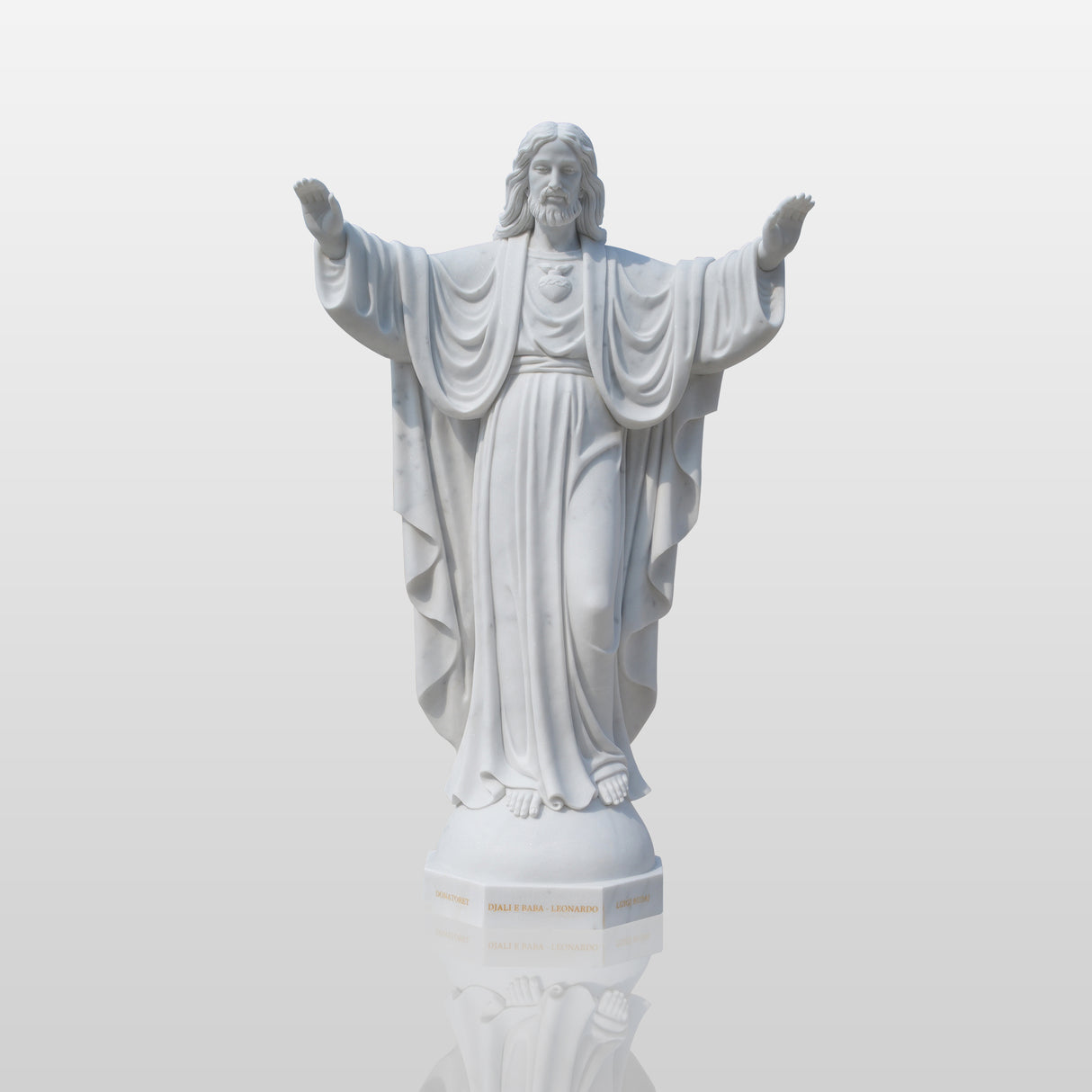 Sacred Heart of Jesus Marble Statue