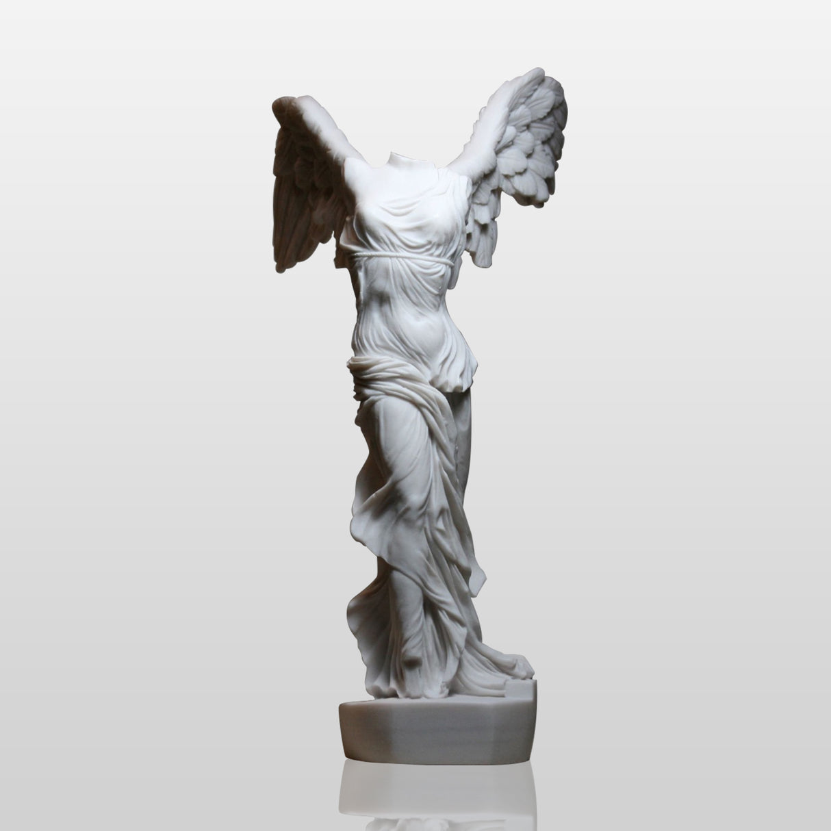 Winged Nike Victory of Samothrace Goddess Marble Statue