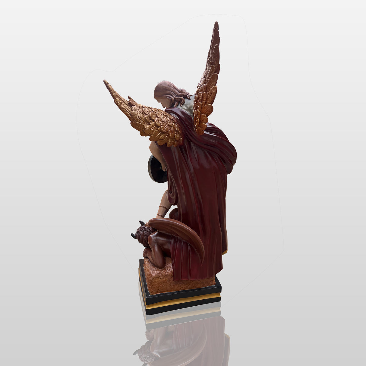 PREMIER Bronze Saint Michael Sculpture The Archangel Statue for Memorial Spaces PSB-038