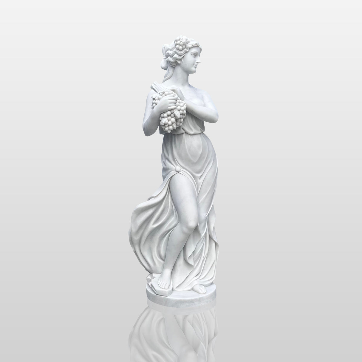 Harvest Maiden Marble Statue Classical  Sculpture for Outdoor&Indoor