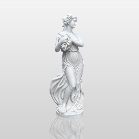 Harvest Maiden Marble Statue Classical  Sculpture for Outdoor&Indoor
