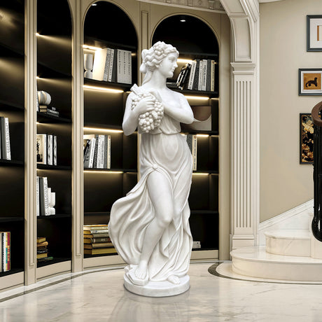 Harvest Maiden Marble Statue Classical  Sculpture for Outdoor&Indoor