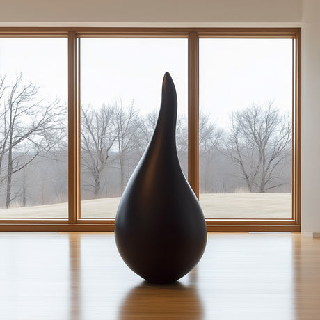 Luxury Stainless Steel Sculpture Black Abstract Modern Sculpture