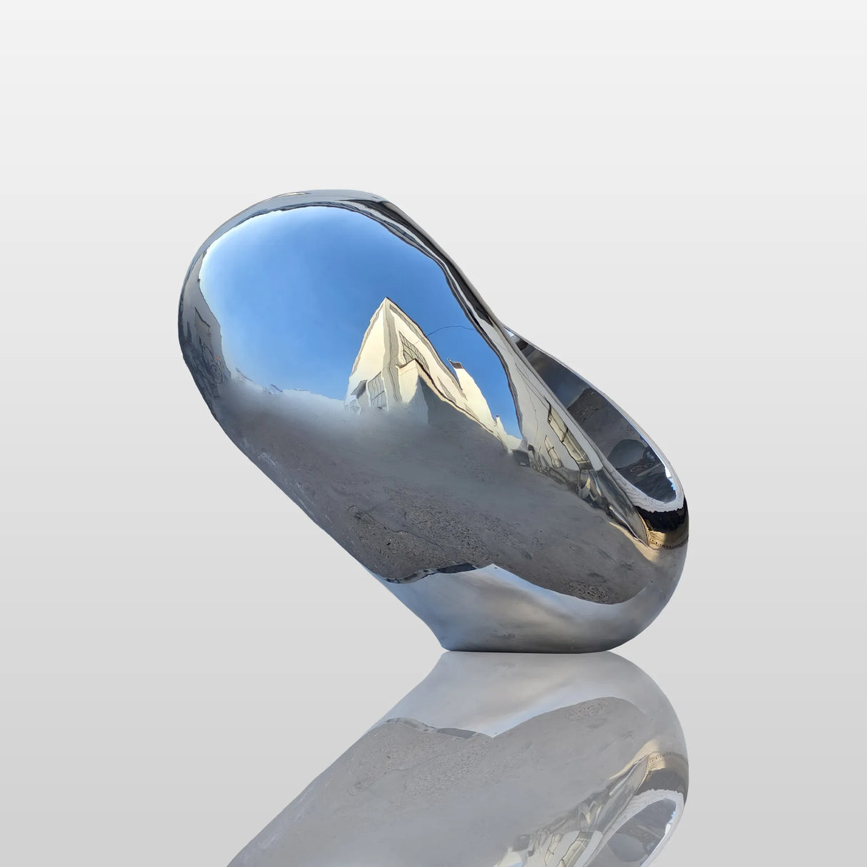 PREMIER Contemporary Outdoor Sculpture Elegant Modern Abstract Stainless Steel Sculpture PSSS-052-Stainless Steel Sculpture-PREMIER SCULPTURE